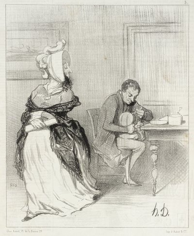 Sbohem, milý můj, jdu ke svým nakladatelům! ... od Honoré Daumier