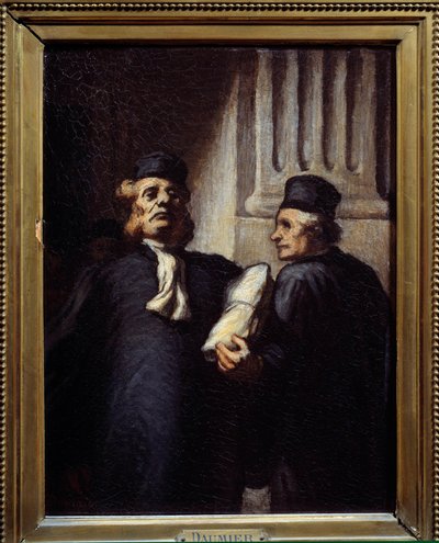 Po jednání oba advokáti. Obraz Honore Daumiera (1808 - 1879) od Honoré Daumier