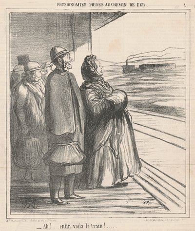 Ach! Konečně je tu vlak! ... od Honoré Daumier