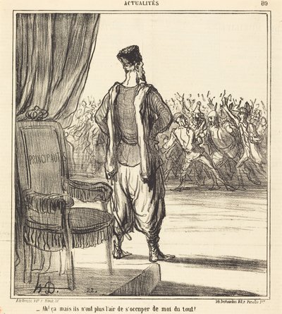 Ach! že... zdá se, že už se o mě nestarají od Honoré Daumier
