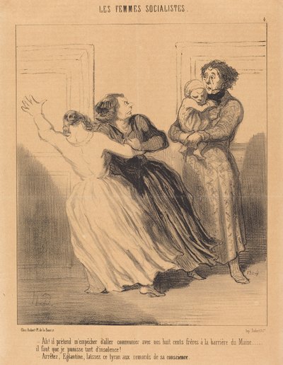 Ach! Chce mi zabránit jít... od Honoré Daumier