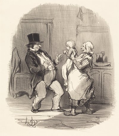 Ach! pane... nesmějte se mu tak... od Honoré Daumier