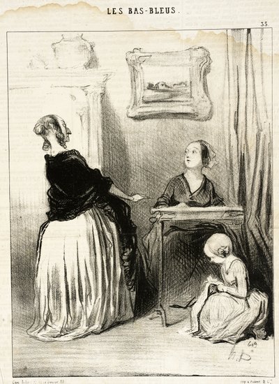 Ach!... Jak zvláštní výchovu dáváte své dceři?... od Honoré Daumier
