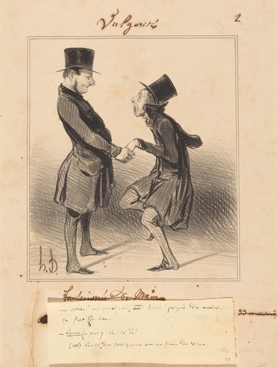 No tak! Můj mladý příteli, pořádný stisk ruky... od Honoré Daumier
