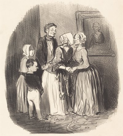 Na Nový rok navštivte... tetu Rabourdin od Honoré Daumier