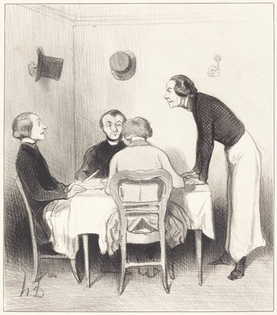 restaurační mrkev od Honoré Daumier