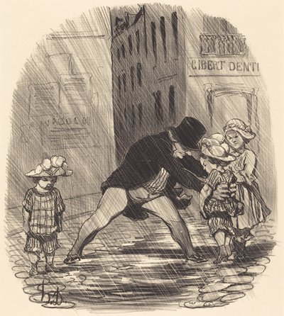 Je hloupé mít v zimě... od Honoré Daumier