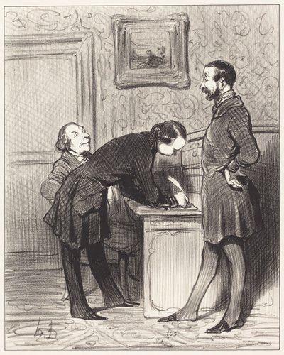 Je to právě proto, že je to váš přítel... od Honoré Daumier