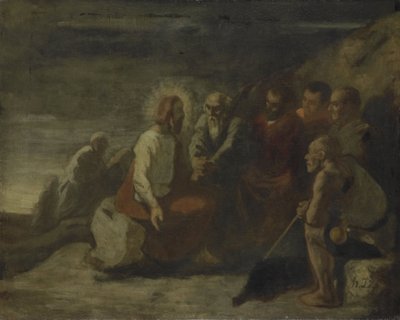Kristus a jeho učedníci od Honore Daumier