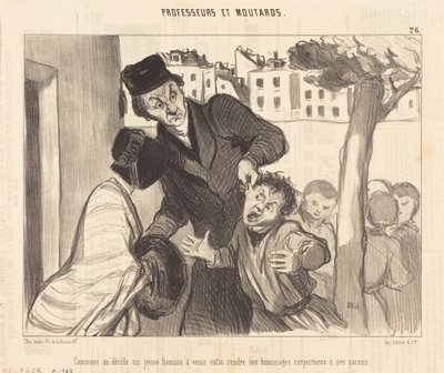 Jak ses rozhodl, že mladý muž přijde... od Honoré Daumier