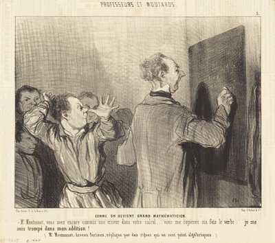 Jak se člověk stane velkým matematikem od Honoré Daumier