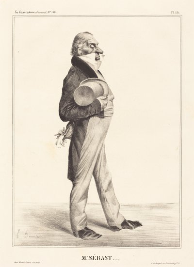 Hrabě Horace Sébastiani od Honoré Daumier