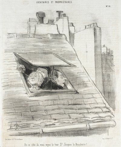 Z této strany vidíte věž sv. Jakuba... od Honoré Daumier