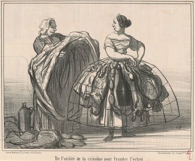 O užitečnosti krinolíny pro podvody s grantem od Honoré Daumier