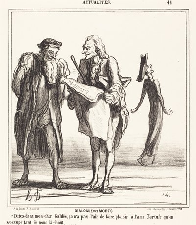 Dialog mrtvých od Honoré Daumier