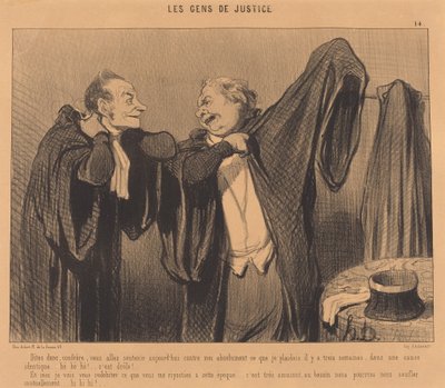 Sagen Sie mal, Kollege, Sie werden unterstützen... od Honoré Daumier