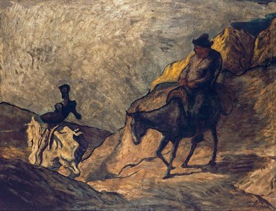 Don Quijote a Sancho Panza od Honoré Daumier