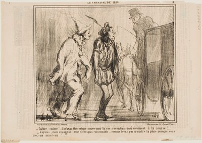 Vozko, vozko, nemůžeš mě odmítnout od Honoré Daumier