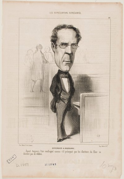 Duvergier de Hauranne od Honoré Daumier