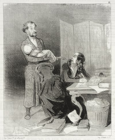 Odneste to dál ... nedá se pracovat ... od Honoré Daumier