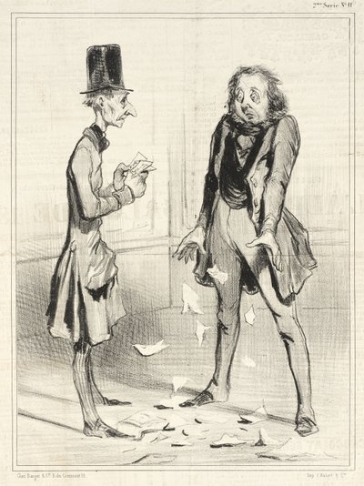 Zase moji věřitelé, pořád... od Honoré Daumier
