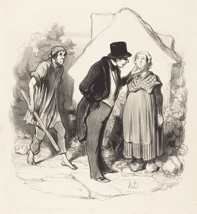 Že by váš manžel žárlil... od Honoré Daumier