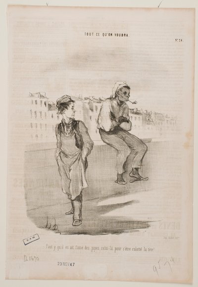 Musel opravdu vykouřit mnoho dýmek... od Honoré Daumier