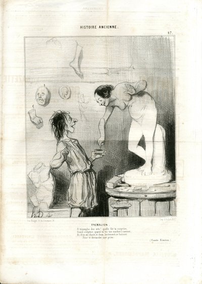 Ilustrace Honore Daumier (1808-1879) v Le Charivari od Honoré Daumier