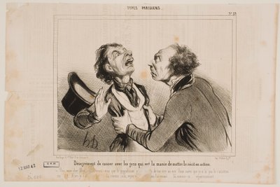 Nepříjemnost mluvení s lidmi... od Honoré Daumier