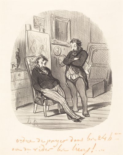 Nevýhoda posílání špatného obrazu... od Honoré Daumier