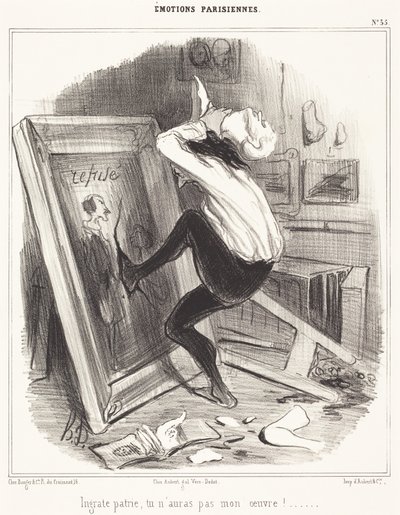 Nevděčná vlasti, nebudeš mít mé dílo!... od Honoré Daumier
