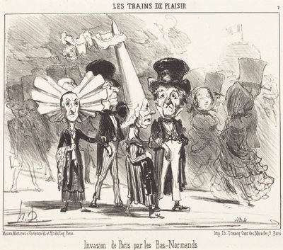 Invaze Paříže Dolními Normany od Honoré Daumier