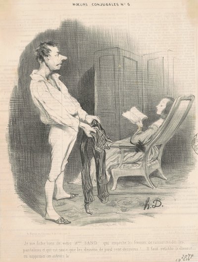 Nezajímá mě vaše paní Sandová... od Honoré Daumier
