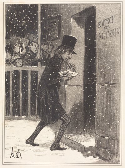 Herec z Funambules od Honoré Daumier