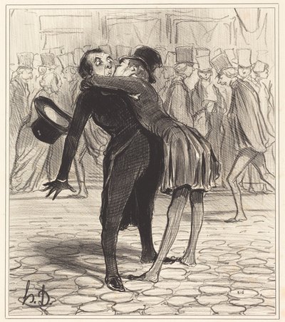 kamarád z vysoké školy od Honoré Daumier