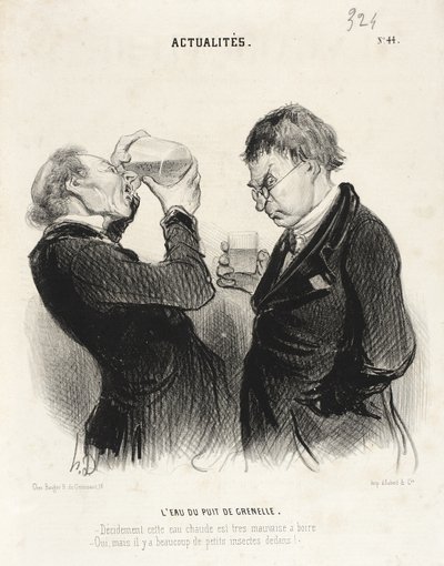 Voda ze studny v Grenelle od Honoré Daumier