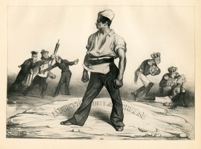 La Caricature (1830) Politická, satirická v ČB od Honoré Daumier