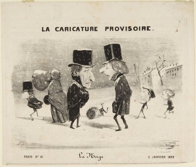 Sníh od Honoré Daumier