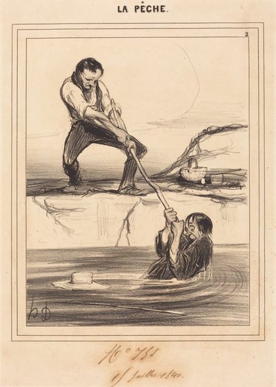 Le Barbillon táhne... od Honoré Daumier