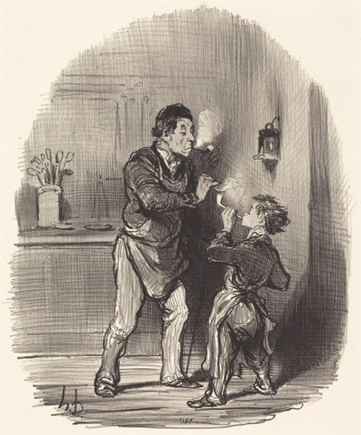 Filozof-hadrář od Honoré Daumier