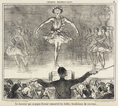 Tanečník, který se chlubí, že si zachoval... od Honoré Daumier