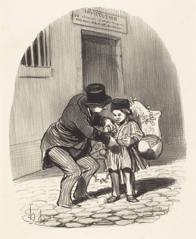 Den vycházky od Honoré Daumier