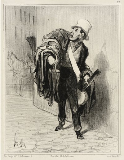 Obchodník s oděvy od Honoré Daumier