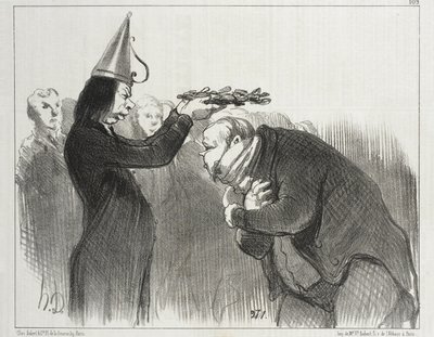 Příští udílení cen v Académie Française od Honoré Daumier