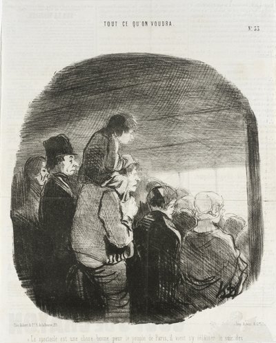 Podívaná je dobrá věc pro lid Paříže... od Honoré Daumier
