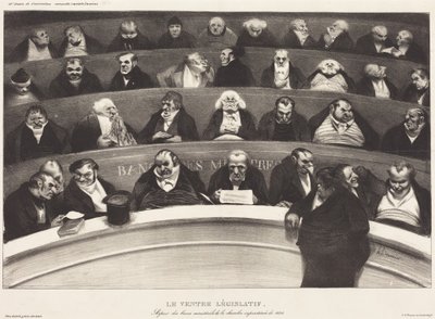 Zákonodárné břicho od Honoré Daumier