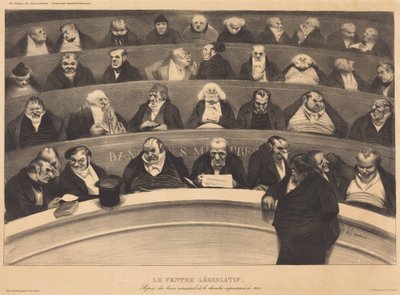 Zákonodárné břicho od Honoré Daumier