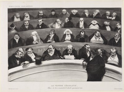 Zákonodárné břicho od Honoré Daumier