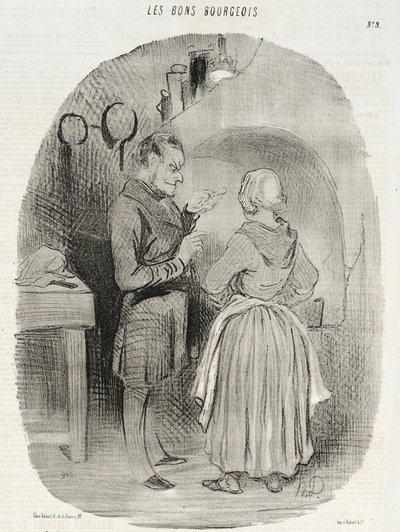 Dobří měšťané (první série tisků) od Honoré Daumier