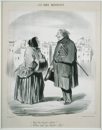 Les Bons Bourgeois- jste vždy galantní! od Honoré Daumier